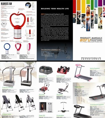 健身器材三折頁設(shè)計(jì) 以圖像引領(lǐng)健康生活